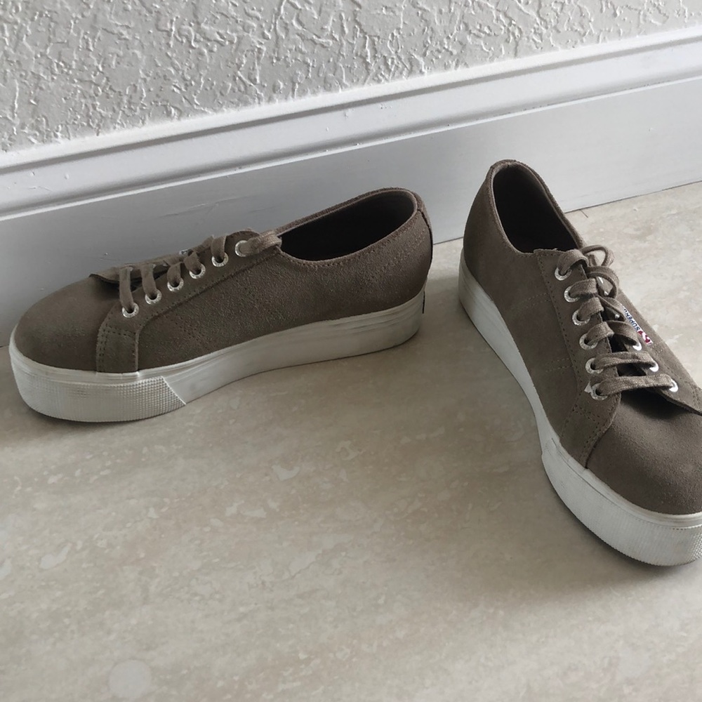 Superga Suede Platform Sneakers